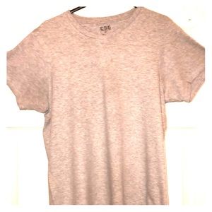 Men's Gray V-Neck